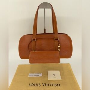 LV Soufflot Epi Leather w/Mini Bag in Like New Condition! Gorgeous set!